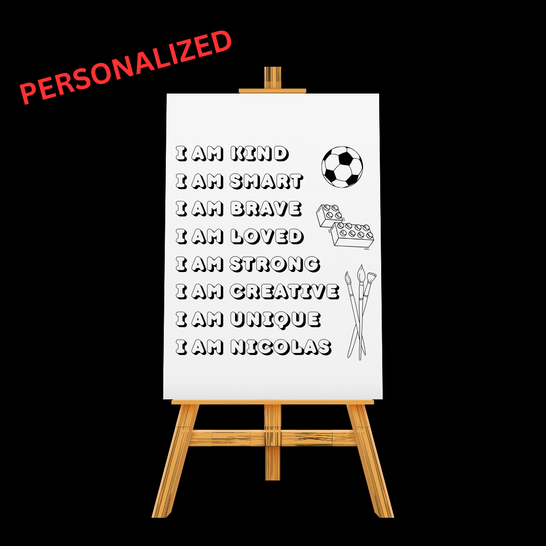 Canvas - Motivational quote custom name