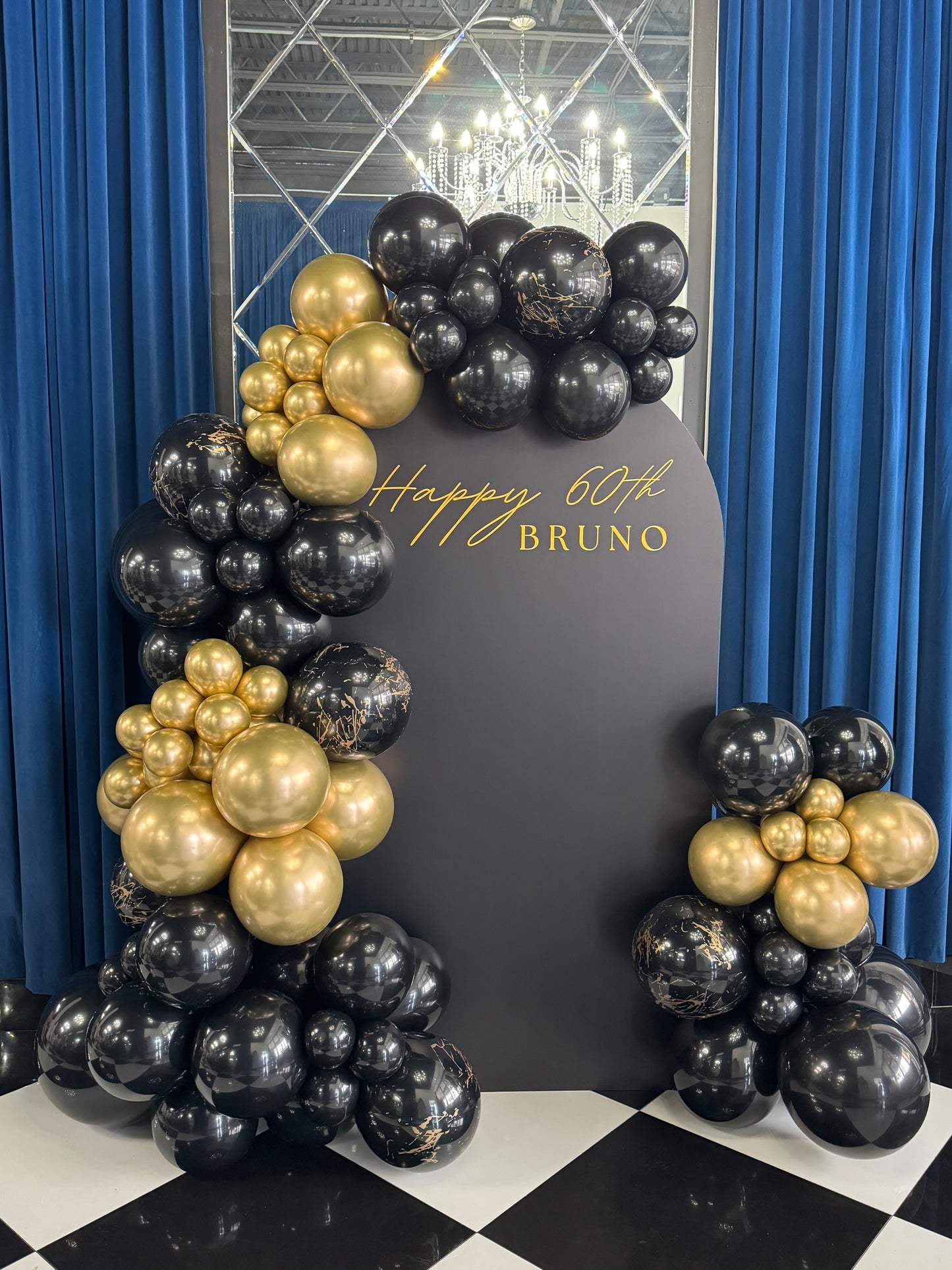 Backdrop and Balloon Arch