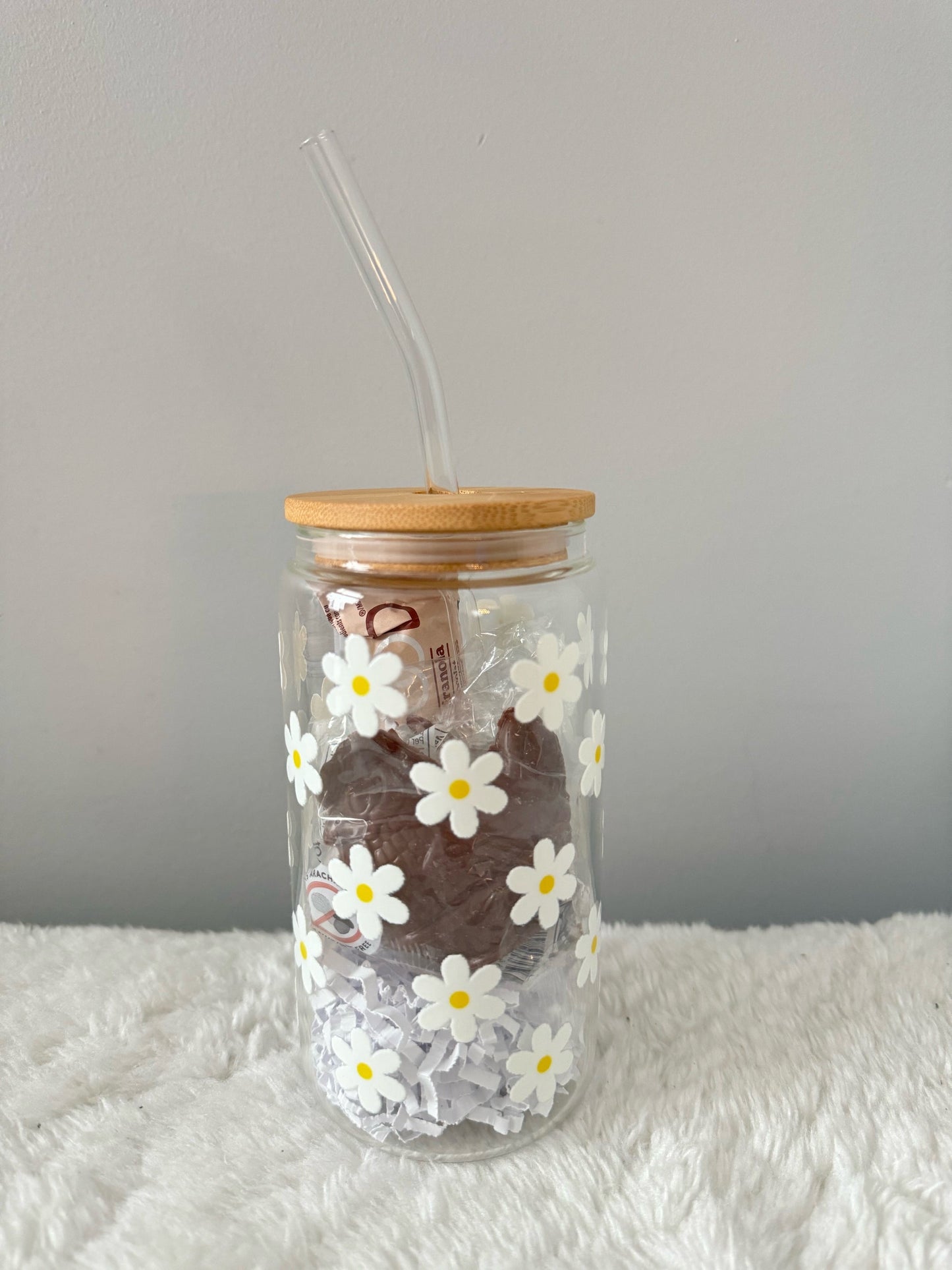 Purple flowers Cup with or without treats