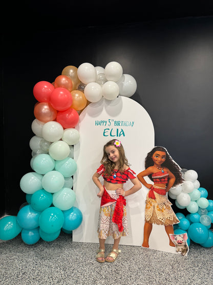 Backdrop and Balloon Arch