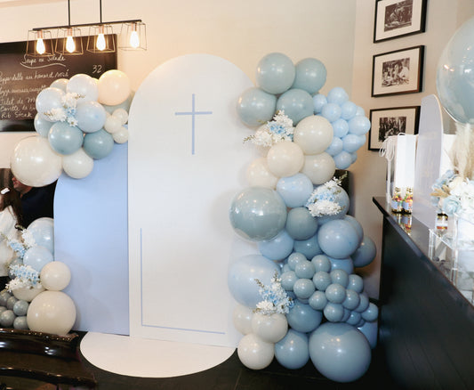Deluxe double Backdrop and Balloon Arch