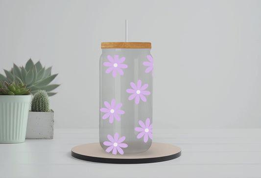 Purple flowers Cup with or without treats